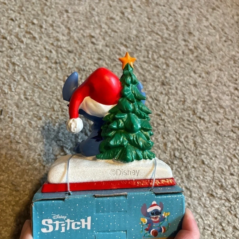 Disney Stitch w/Santa Hat Christmas Stocking Holder Hanger Novelty NEW Heavy